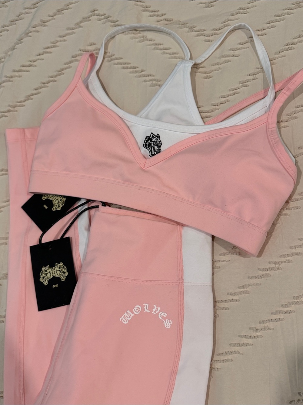 Pink Two-Piece Darc sport set